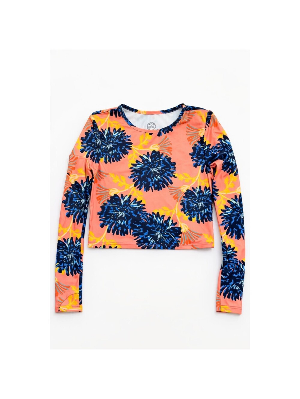 Mott50 UPF50+ Floral Long Sleeve Crop Top | Sun Protective Rash Guard
